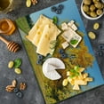 thumbnail image 5 of Fall Cutting Board, Maple Trees in the Rural Countryside Natural Landscape Tranquil View, Decorative Tempered Glass Cutting and Serving Board, Large Size, Pale Blue Yellow Green, by Ambesonne, 5 of 5