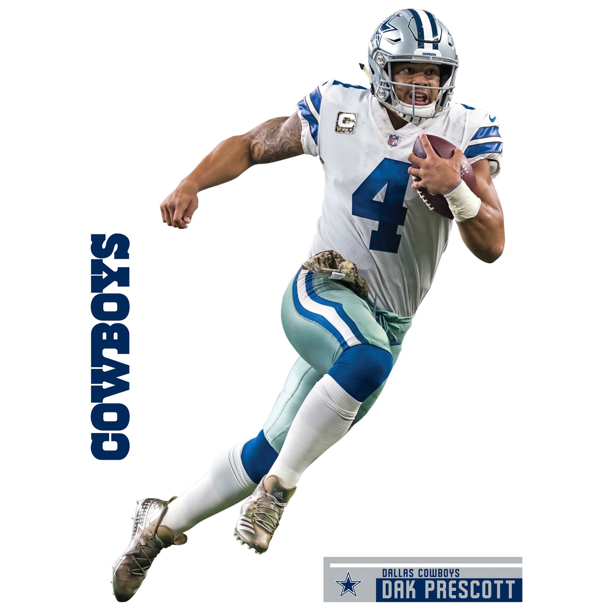 Dak Prescott Dallas Cowboys Fathead 3Pack LifeSize Action Removable