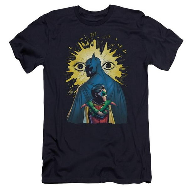 Batman Watchers-Premuim Toile Adulte Slim Fit T-Shirt&44; Marine - Moyen