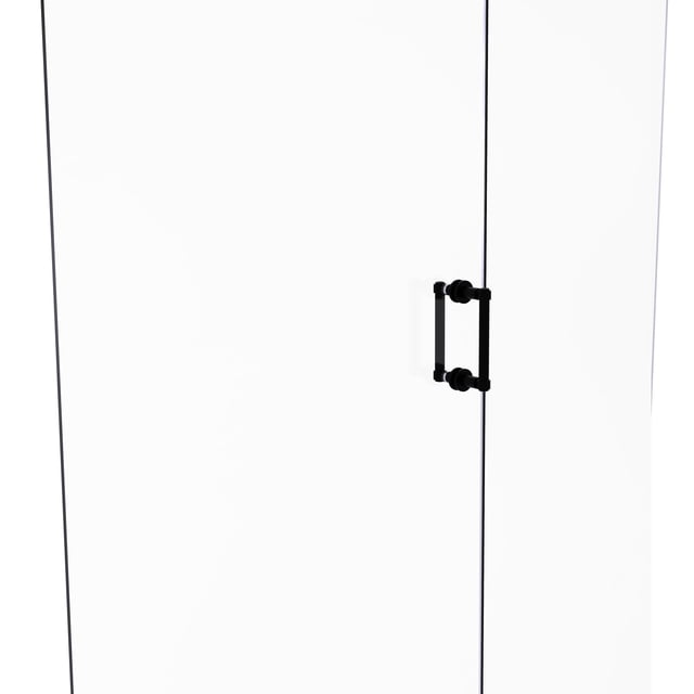 Tirador contemporáneo para puerta de ducha de 6 pulgadas espalda con espalda - 405-6BB-BKM Allied Brass 405-6BB-BKM