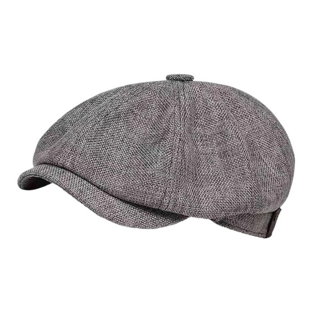 Boina, sombrero de pintor, regalo, sombrero plano para viajar, senderismo, pesca al aire libre, camping. Gris oscuro