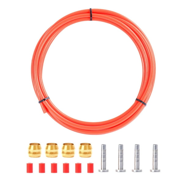 Tubo de de tubo hidráulico Cable de tubería para reemplazo de Oliva Plata Roja shamjiam Tubo de aceite de freno de bicicleta
