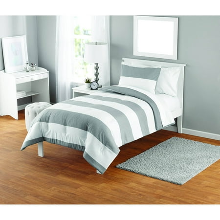 Your Zone Cabana Stripe Comforter Set 1 Each Walmart Com