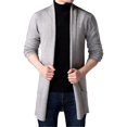 thumbnail image 1 of Sweater Patchwork Coat Men Long Sleeve Knitted Cardigan Retro Outwear, 1 of 5