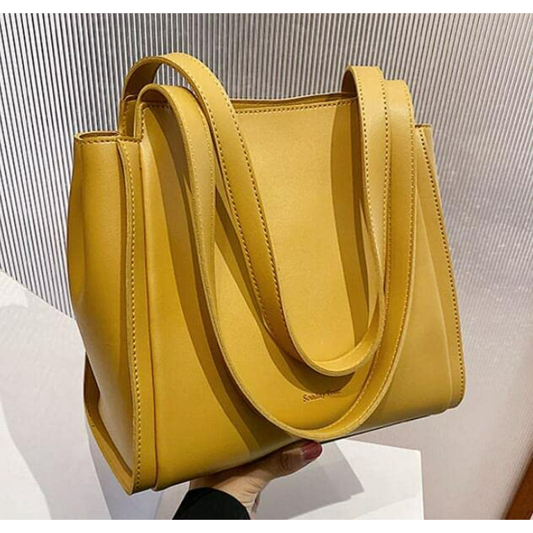 PIKADINGNIS Fashion PU Leather Women's Designer Handbag and Purses High  Quality Large Weave Tote Shoulder Bag High Capacity Crossbody Bags