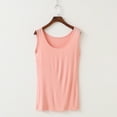 thumbnail image 4 of ClodeEU Women's Sleeveless Summer Tank Top,Casual Solid Color Round Neck Basic Pink,Womens Plus XXXXXL, 4 of 5