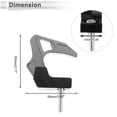 thumbnail image 4 of Gancho Colgante para Motocicleta Cuadrado Soporte para Casco de Motocicleta Equipaje para Scooters Bicicletas Tono Titanio Longitud 50mm, 4 of 7