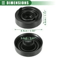 thumbnail image 4 of Universal Car Headlight Dust Cover LED Headlight Dust Cap 1.73''x3.50'' Rubber Dustcover Black, 4 of 6