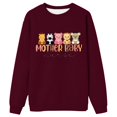 thumbnail image 3 of Mother Baby Nurse Postpartum Sweatshirts for Women Long Sleeve Crewneck Cute Graphic Nursing Sweatshirt Pullover Tops, 3 of 5