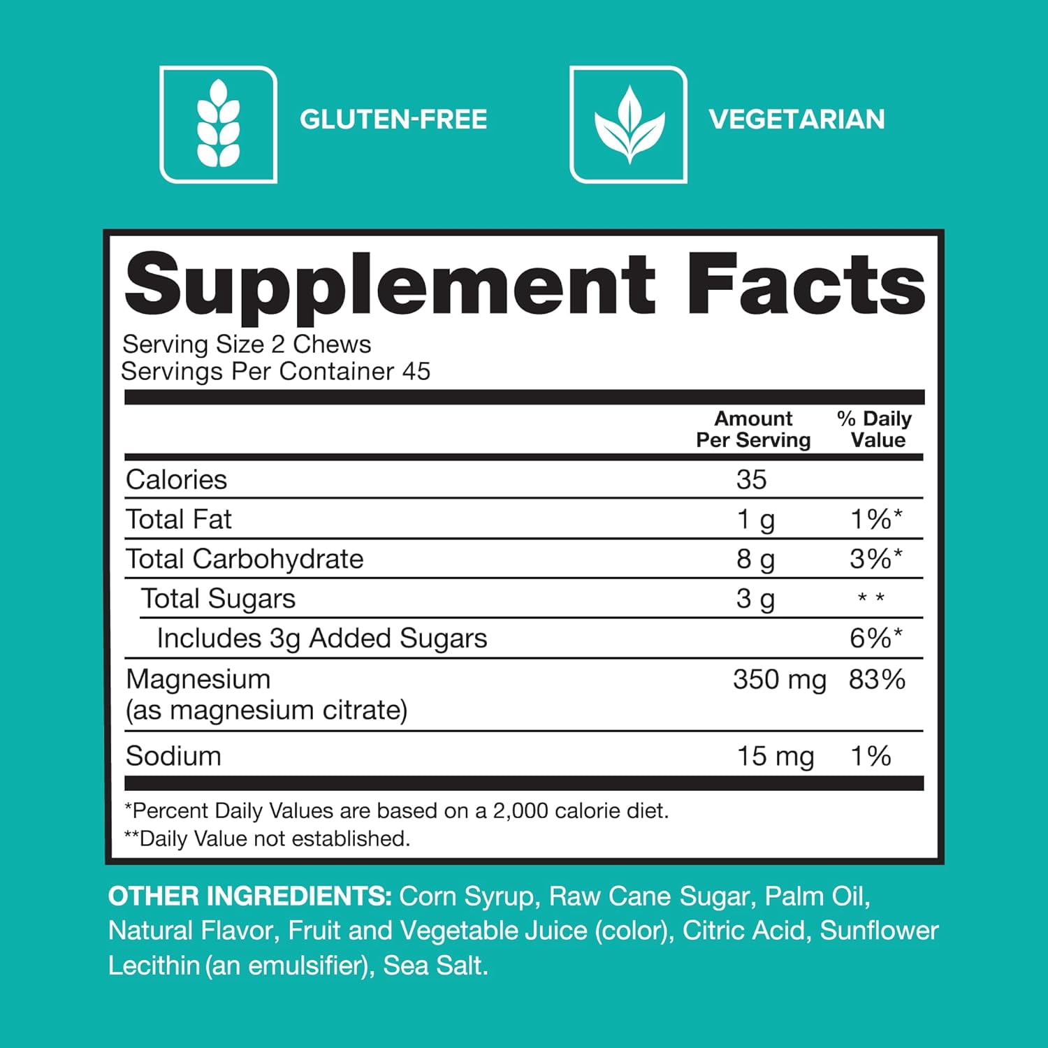 Qunol Magnesium Citrate Soft Chews, 350mg Extra Strength Magnesium Supplement, High Absorption to Support Nerve, Bone and Muscle Health, 90 Count