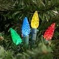thumbnail image 3 of Northlight LED Faceted C6 Christmas Lights - Multi-color - 66' Green Wire - 200ct, 3 of 4