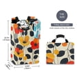 thumbnail image 2 of Yayeee Freestanding Laundry Hamper with Handle Collapsible Large Storage Basket for Clothes, Floral Pattern, 2 of 7