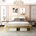 thumbnail image 6 of FSTAR Boho Queen Size Platform Bed Frame with Headboard,12'' Metal Bed Frames for Storage, Heavy Duty Square Steel Slats Support, No Box Spring Needed, Quiet Noise-Free, Easy Assembly, 6 of 6