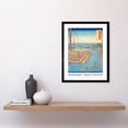 thumbnail image 2 of Shimonoseki Nagato Province Utagawa Hiroshige Japanese Woodblock Titled Work Framed Wall Art Picture Print 12x16 inch, 2 of 5