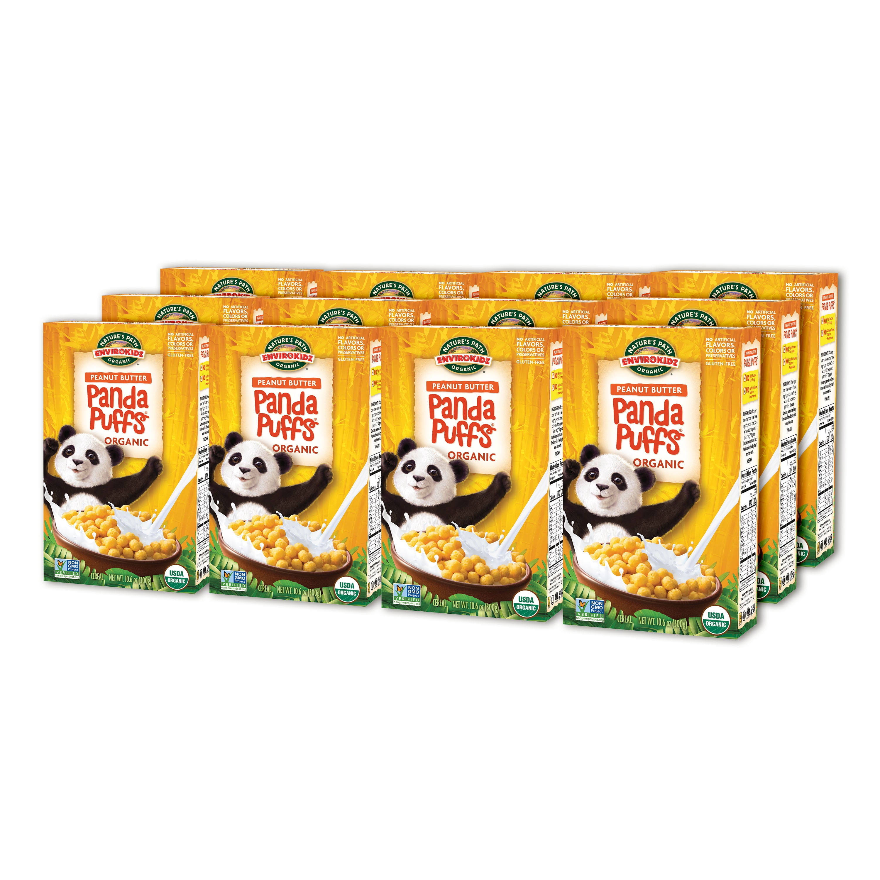 Nature's Path EnviroKidz Organic Panda Puffs Cold Cereal 10oz Box