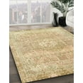 thumbnail image 2 of Ahgly Company Indoor Square Abstract Brown Gold Abstract Area Rugs, 6' Square, 2 of 6