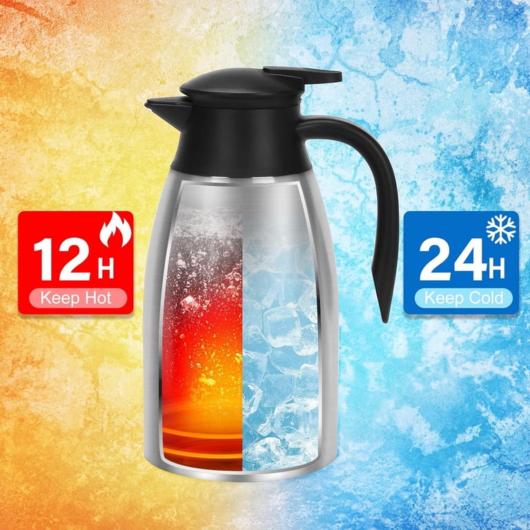 SSAWCasa 51oz Thermal Coffee Carafe Silver photo 5