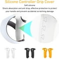 thumbnail image 3 of ZOUSSIQI 2Pcs Controller Grip Cover for VR2, All Round Anti Slip VR Handle Sticky Silicone Cover for VR2 (Transparent) CA919-32618, 3 of 9