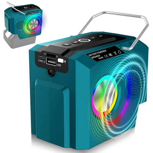 Bluetooth Speaker Cordless Loudspeaker Stereo For Makita 18V Battery Party Gift