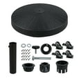thumbnail image 4 of COBANA Patio Umbrella Base with Wheels, Heavy-duty Round Resin Umbrella Stand Weights, 52lbs, Black, 4 of 7