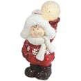 thumbnail image 2 of Northlight 10" Red and White Boy Holding Snowball Decorative Christmas Figurine, 2 of 2