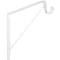 Knape & Vogt White Steel Bracket 13 Ga. 11 L 500 lb.