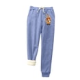 thumbnail image 1 of Womens' Warm Legging Tummy Control Printed Leggings With Elastic Drawstring Pockets And Thick Insulation Pants On Clearance, 1 of 5
