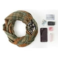 thumbnail image 5 of StylesILove Winter Plaid Infinity Scarf with Hidden Zipper Pocket Fashion Travel Scarf for Women and Men (Olive), 5 of 7