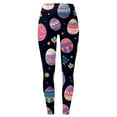 thumbnail image 4 of Women's Pants Easter Print High Waist Leggings Lift Exercise Yoga Pants Dark Blue Loose Pants for Women L, 4 of 4
