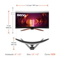 thumbnail image 3 of Monitor Gamer Curvo BenQ Mobiuz EX3410R 27 pulgadas 144hz WQHD FreeSync, 3 of 9