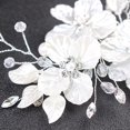 thumbnail image 3 of 1pcs Vintage Flower Side Hair Clips Hair Barrettes for Women Wedding Headpieces Rhinestones Wedding Crystal Side Clips Tiara, 3 of 5