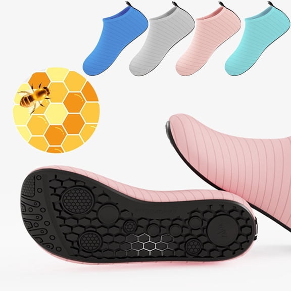 Puntoco Ndoor Sports Shoes Home Yoga Shoes Treadmill Fitness Special Soft Bottom Mute Shoes Women's Shoes Pink 9.5(43)