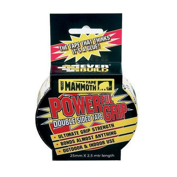 Everbuild Mammoth Powerful Grip Double Sided Tape 25mm x 2.5m