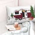 thumbnail image 4 of Balery Vintage Buffalo Plaid Christmas Camper Funda de Cojín Estampada, Regalos para Mujeres, Regalos de Amor para Ella, Regalos para Novia o Esposa, Funda de Almohada-20"x30", 4 of 6