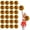 Black+Gold, variant on 26 Pcs Cheerleading Pom Poms, Cheerleader Pompoms with Finger Holes,Fit for Team Spirit Sports Dance Cheering