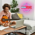 thumbnail image 3 of Letrero LED Regulable Para Estudio De Música, Letrero De Estudio De Música Dinámico Y Llamativo Para Pared Para Amantes De La Música, 3 of 7