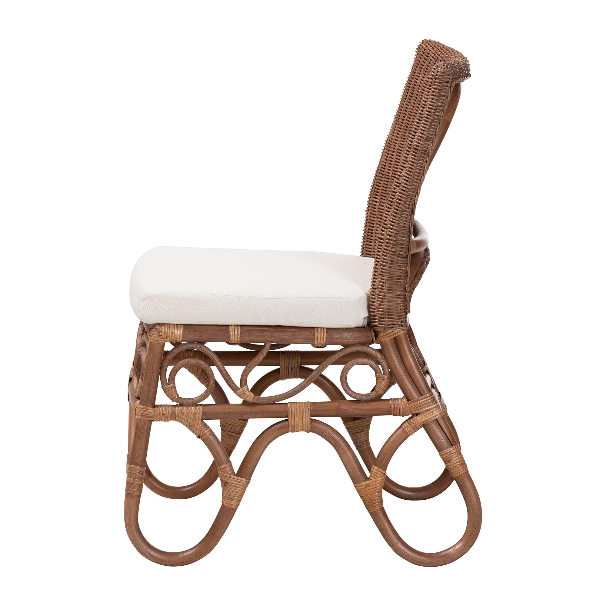 bali & pari Rivan Boho Dining Chair, Brown
