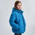 thumbnail image 5 of Zshosam Girls Snow Coat Girls Winter Jacket Heavyweight Soft Sherpa Lined Jackets for Girls Insulated Puffer Winter Coat with Hood Size 7T 8T,(Blue 7-8 Years), 5 of 6
