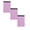 A*6, variant on Notebook 5x8 Inches College Ruled, Oimcto Perforated Notepad with Narrow Spacing, 30 Sheets Each, 5 Pack, Smooth 80g Paper for Office & Home Writing, Violet, 4 Pcs