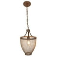 thumbnail image 2 of DecMode Rustic 20 x 11 inch bronze iron mesh pendant lighting, 2 of 4