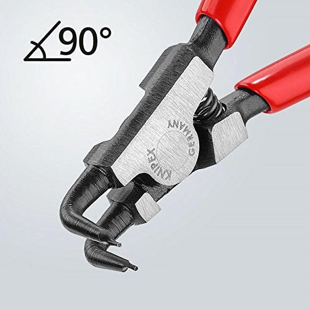 Knipex 90 Degree Angled Tip External Circlip Pliers 3-10 mm dia - Plastic Grip