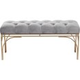 thumbnail image 1 of Metal Bench with Velvet Seat, 1 of 9