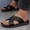 Black, variant on Mens Fashion Casual Open Toe Sandals with Soft Sole for Spring Summer Beach Outdoor Breathable and Trendy Wear