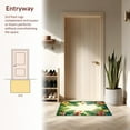 thumbnail image 3 of ODIKA 6'x9' Machine Washable Non-Slip Area Rug, Artistic Tropical Garden with Colorful Floral and Leaf Designs High Traffic Rug, Green, 259094, 3 of 7