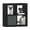 Black, variant on Bookshelf with Storage Bins, 4-Cube Storage Organizer with Back Panels, Modern Wood Open Bookcase, Multifunctional Display Shelf for Living Room, Bedroom, Home Office, Gray Oak