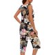 thumbnail image 5 of Conjunto de Ropa de Estar de Mujer Cuello Redondo Impresión Blusa sin Mangas Pantalones Cortos, Pantalones de Cintura Elástica para las Mujeres, 5 of 7