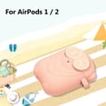 thumbnail image 3 of Twowood auricular Funda protectora de la caja inalámbrica de silicona linda de la historieta para AirPods 1 2, 3 of 7