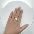 thumbnail image 6 of Igi Certified 3.17 Carat 3 Stone Lab Grown Diamond Bezel Engagement Ring, 6 of 8