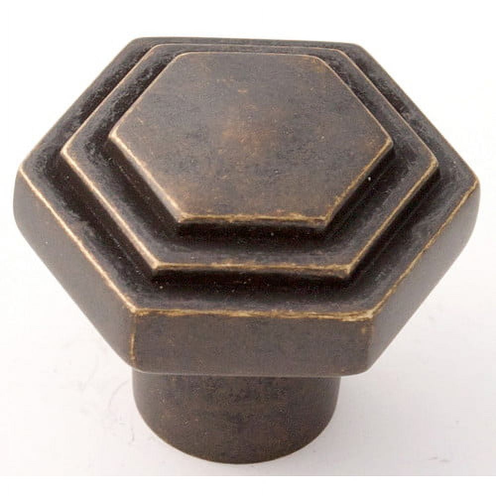 Alno A1535-BRZ Geometric 1-1/4" Cabinet Knob Bronze