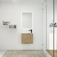 thumbnail image 3 of 22" Wall Mounted Bathroom Vanity with Ceramic Sink, Modern Bathroom Storage Cabinet with Door, 3 of 3